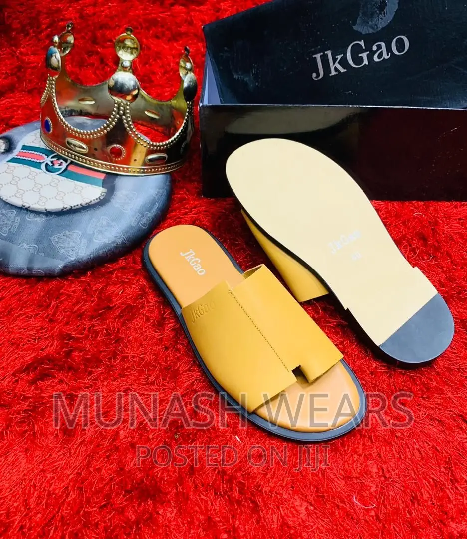 Leather Slipers for Men