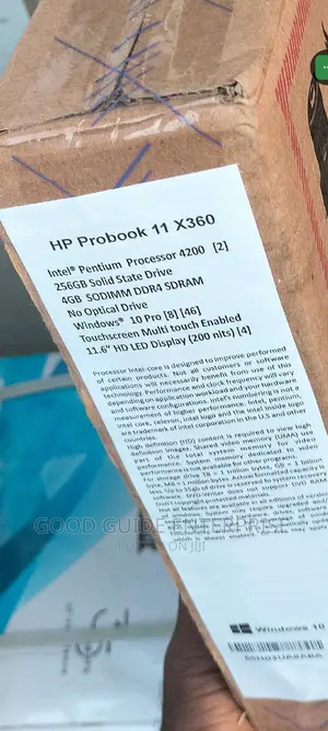 New Laptop HP ProBook 11 X360 4GB Intel Pentium SSD 256GB