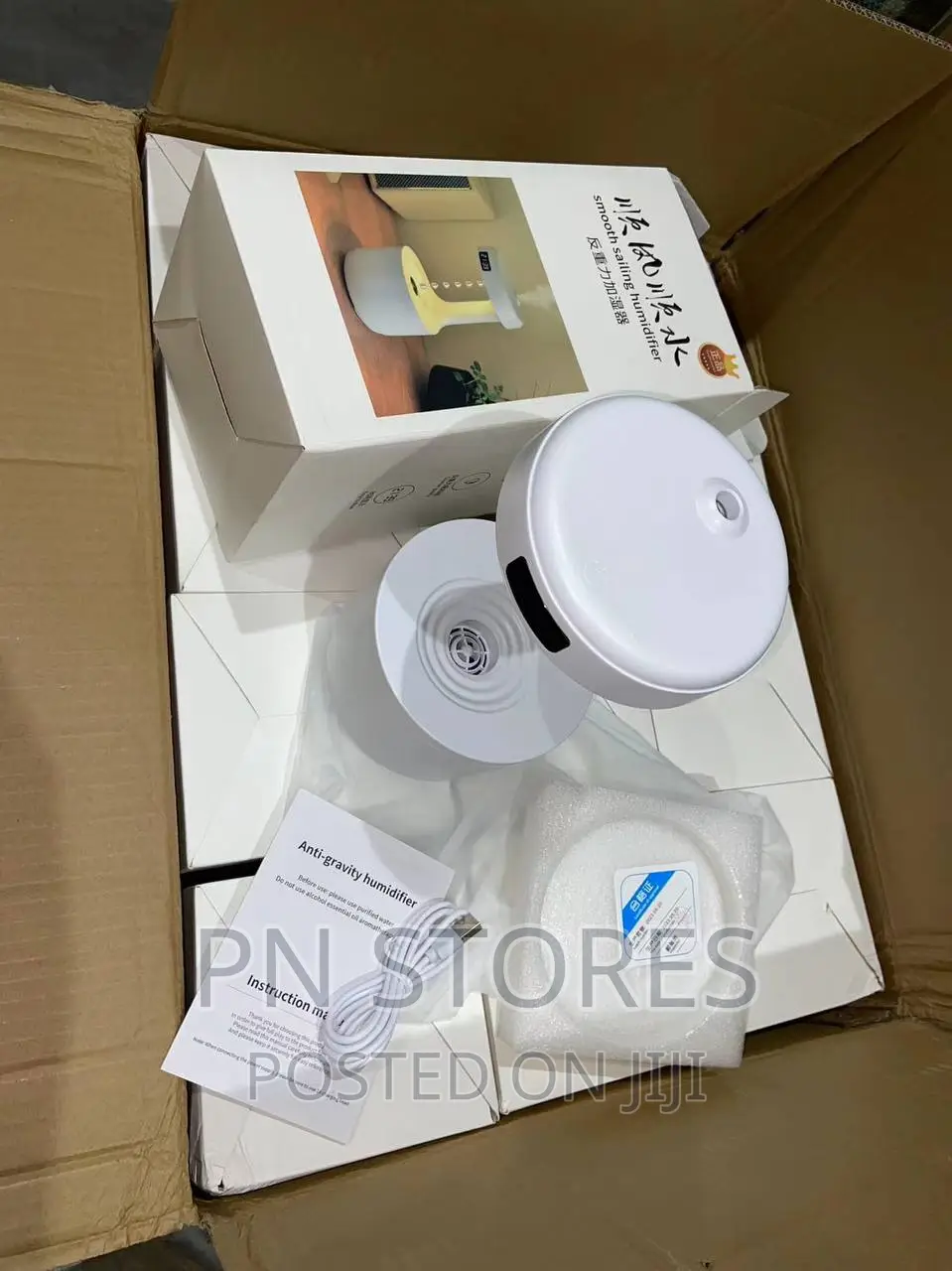 Anti Gravity Ultrasonic Bubble Humidifier Diffuser USB
