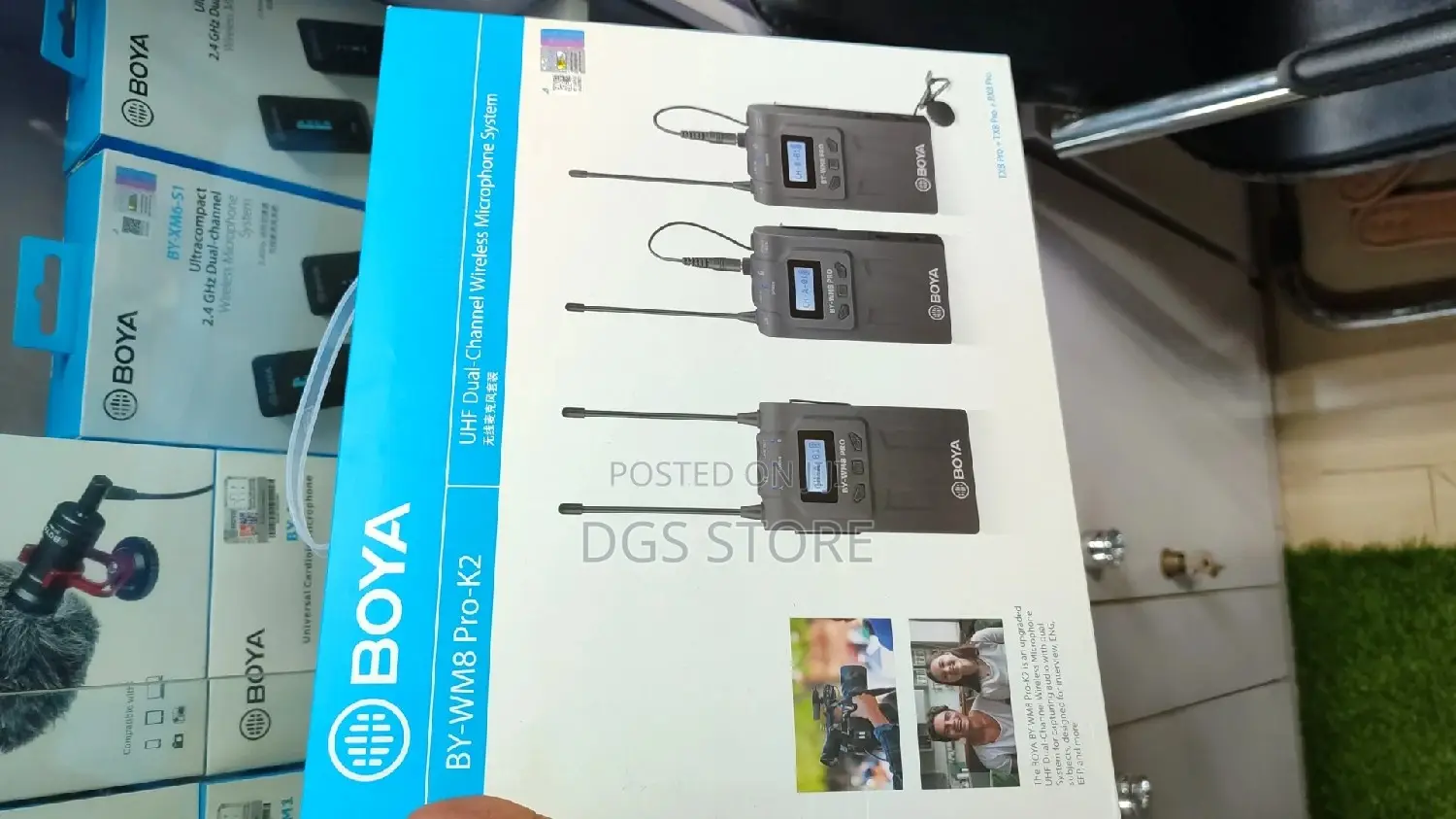 Boya by Wm8 Pro UHF Dual Channel Wireless Microphone