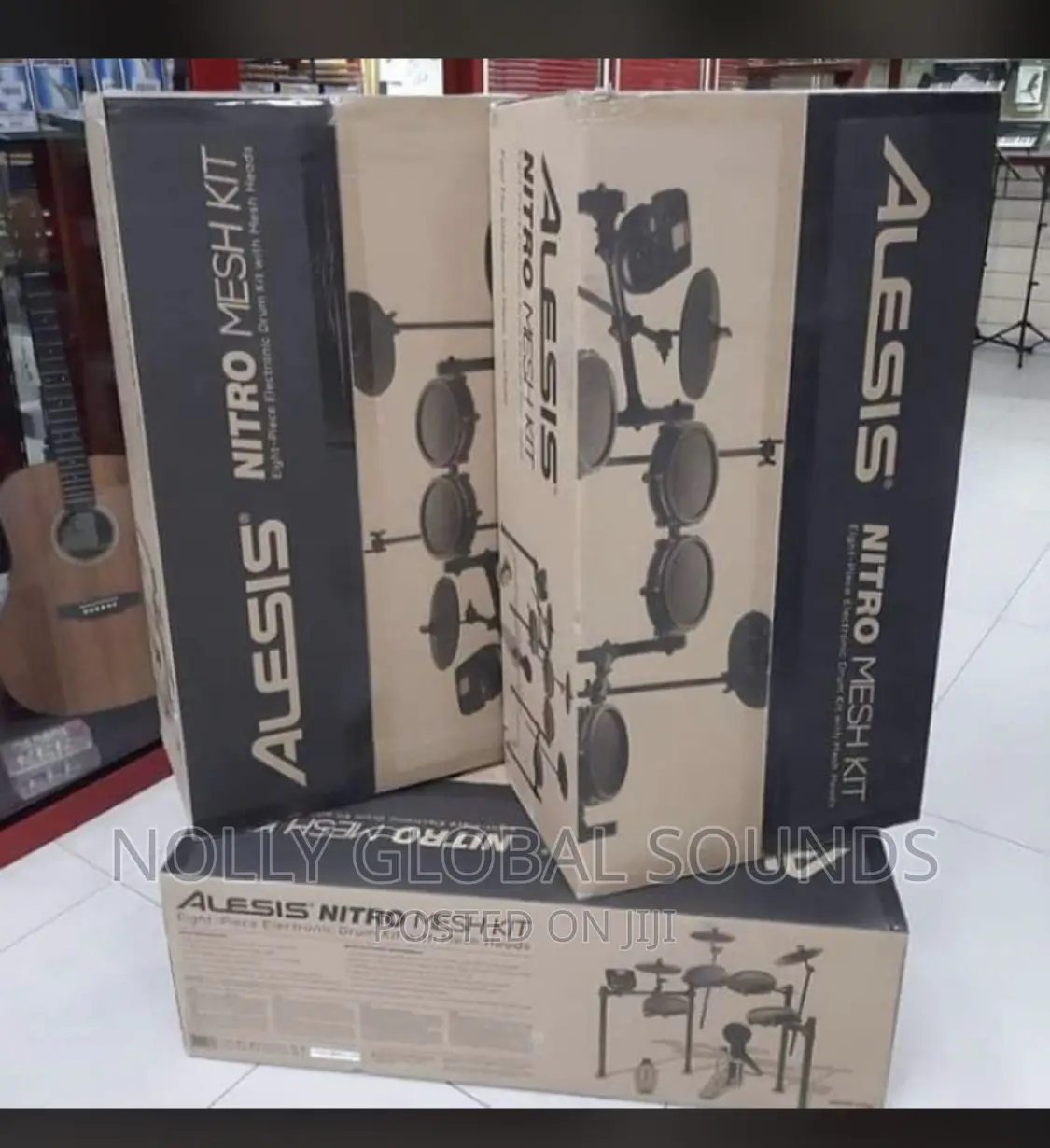 Alesis Nitro Mesh Kit Electric Drum Set With Pads, Bluetooth