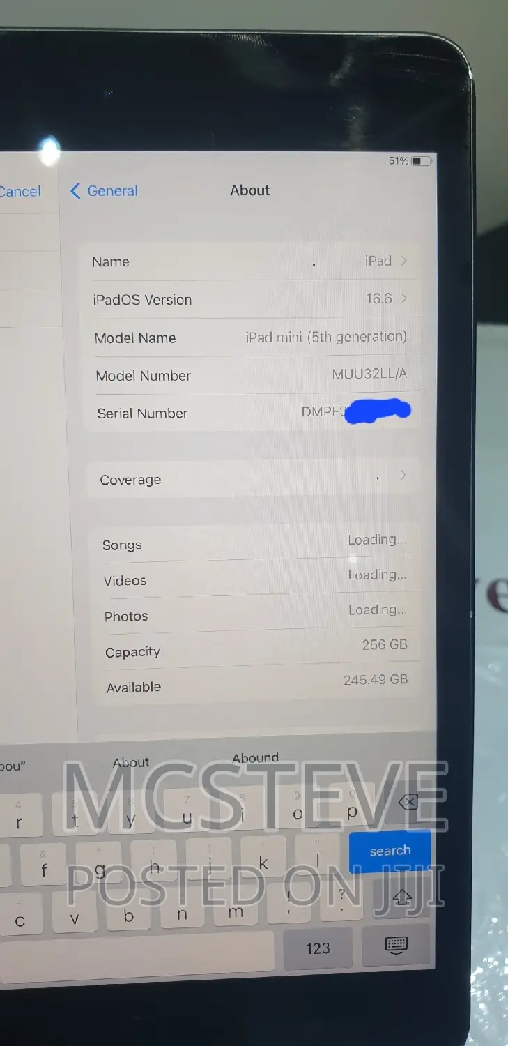 Apple iPad mini 5 256 GB Gray
