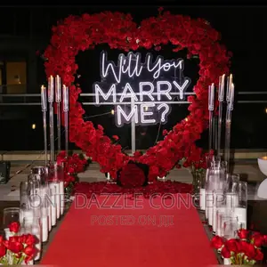 Luxury Red Proposal Decor