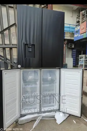 Brand New Hisense Side-Side>Black>>4doors>>Dispenser>>514L>>