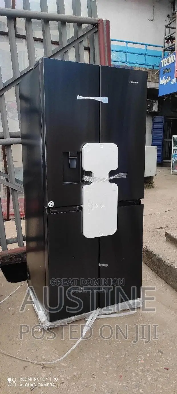 Brand New Hisense Side-Side>Black>>4doors>>Dispenser>>514L>>