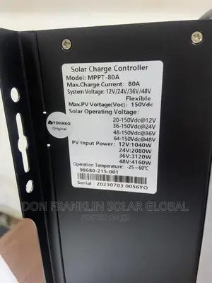 80ah/48v Yohako MPPT Solar Charge Controller