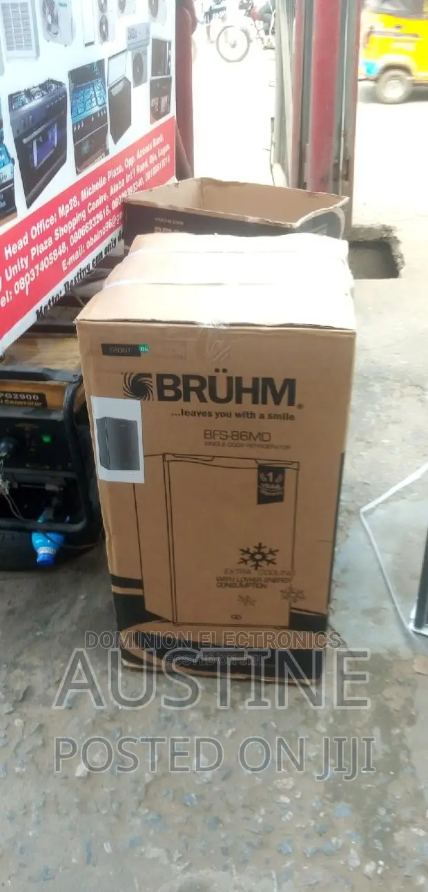 Brand New BRUHM Table Top Refrigerator>91L>Silver>External>