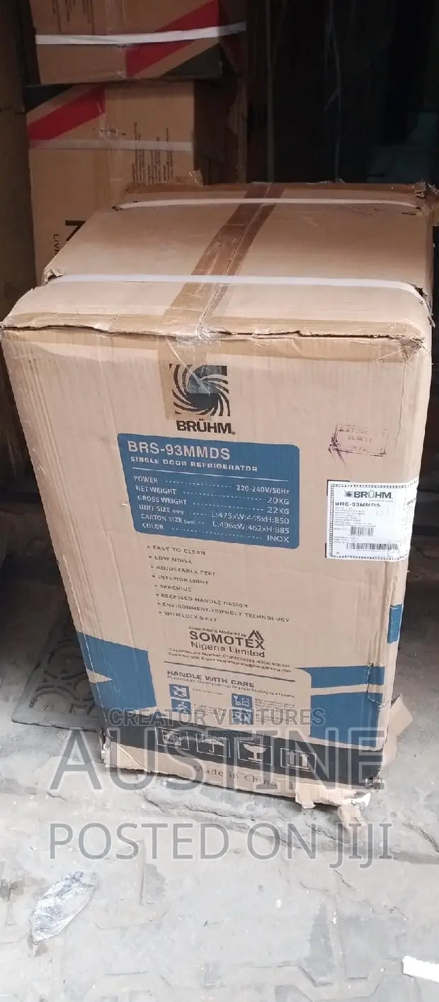 Brand New BRUHM 91L Table Top Refrigerator>Silver>External>