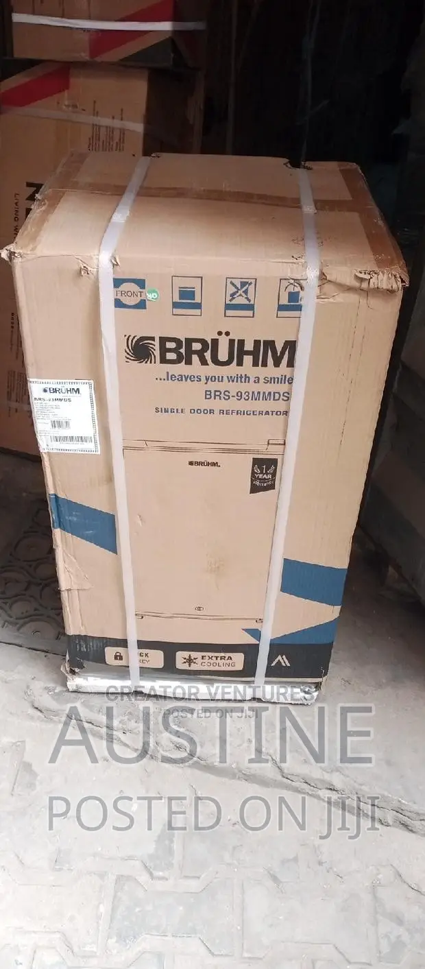 Brand New BRUHM 91L Table Top Refrigerator>Silver>External>