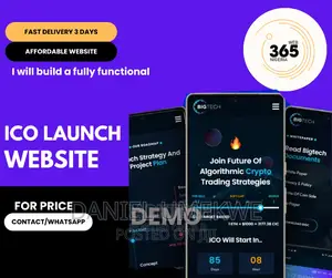 We Will Build an ICO LAUNCH WEBSITE IN 3 DAYS