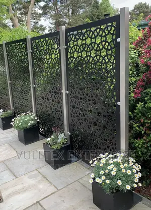 Fencing With Laser Cut Designed Sheet