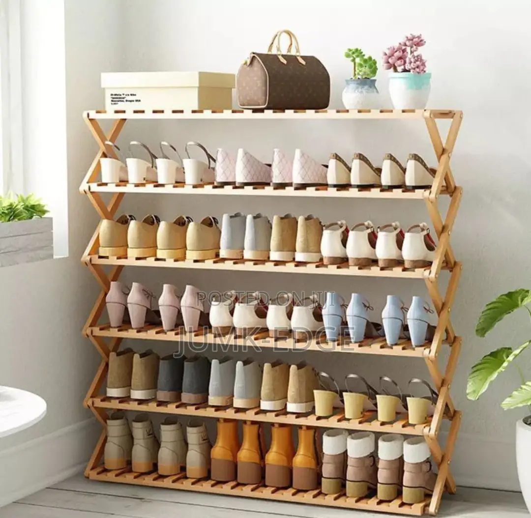 Wooden Shoe Rack 6 Layers