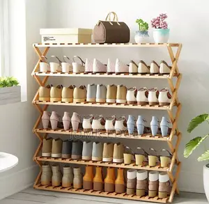 Wooden Shoe Rack 6 Layers