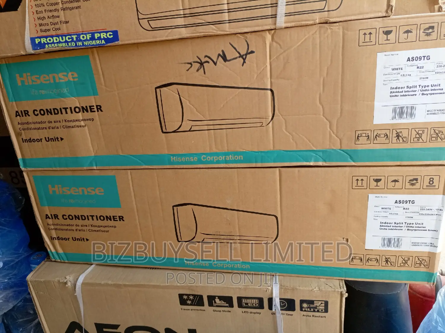 1hp Hisence Split Air Conditioniner.
