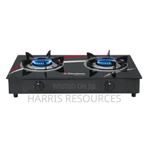 Binatone Table Top Glass Gas Cooker (GGC-002) - Black