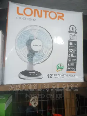 Lontor 12" Rechargeable Fan - Ctl-cf025-12