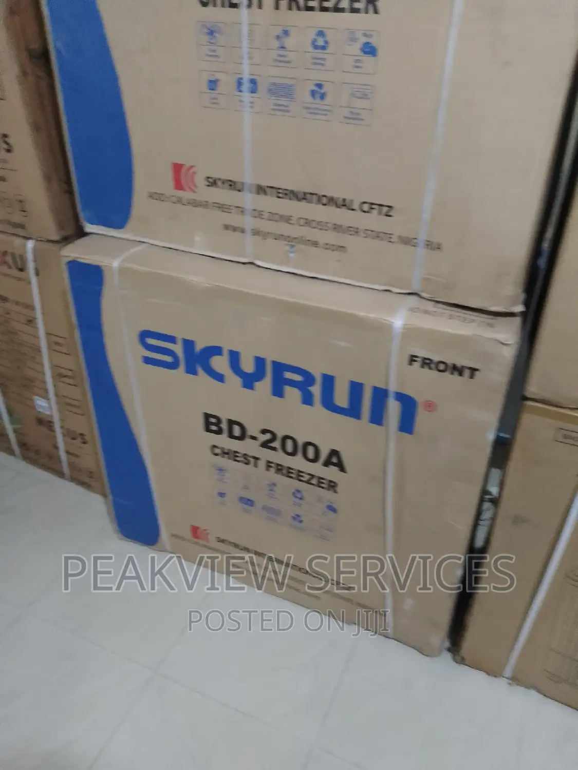 Fast Cooling BD-200A) Skyrun Chest Freezer With Key Lock