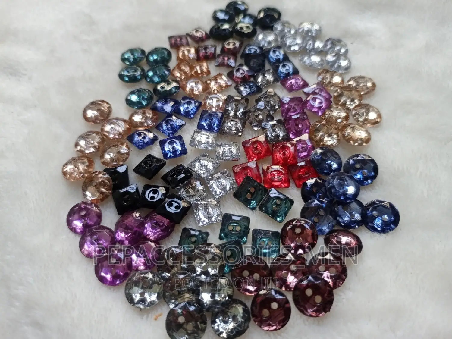 Acrylic Swarovski Buttons