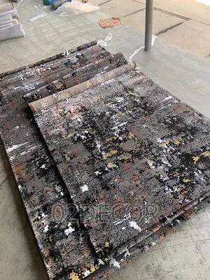 Dark Grey Design Center Rug(All Sizes Available)
