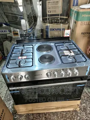 Maxi Gas Cooker 6 Burner Stainless