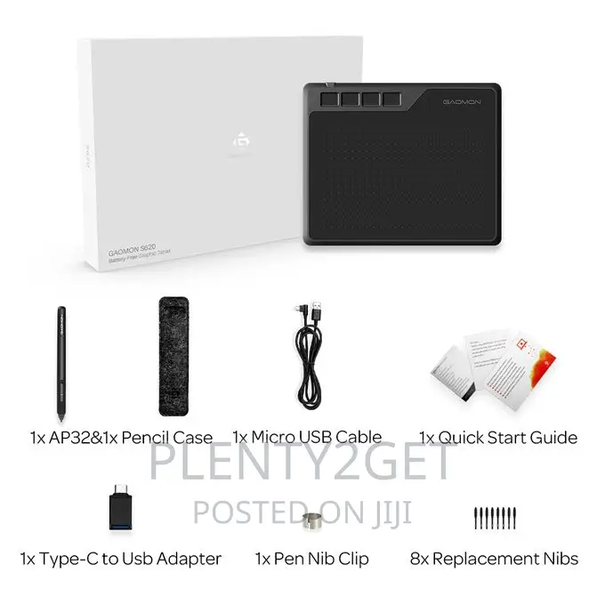 Gaomon S620 6.5 X 4 Graphics Drawing Tablets With 4 Keys