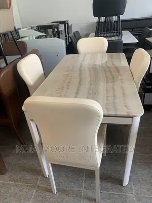 Marble Top Dinning Table Set