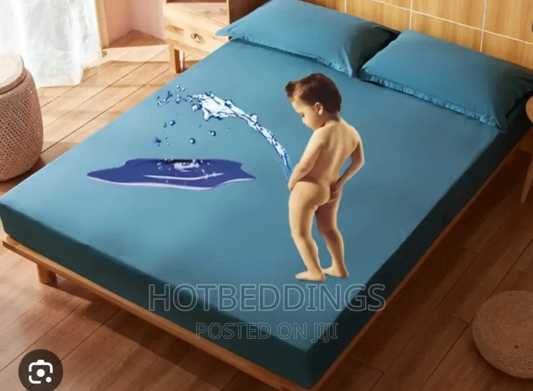 Sky Blue Water Resistant Bed Cover