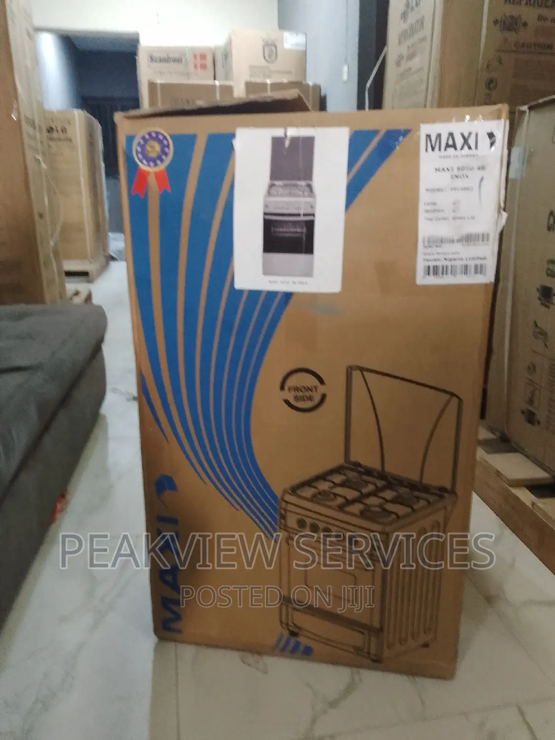 4 Gas Burner Maxi 50*50 +Oven