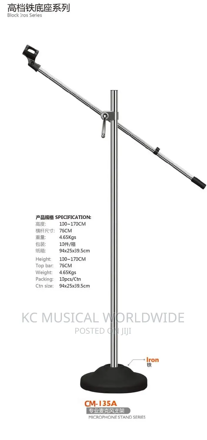 Original Round Based Microphones Stand