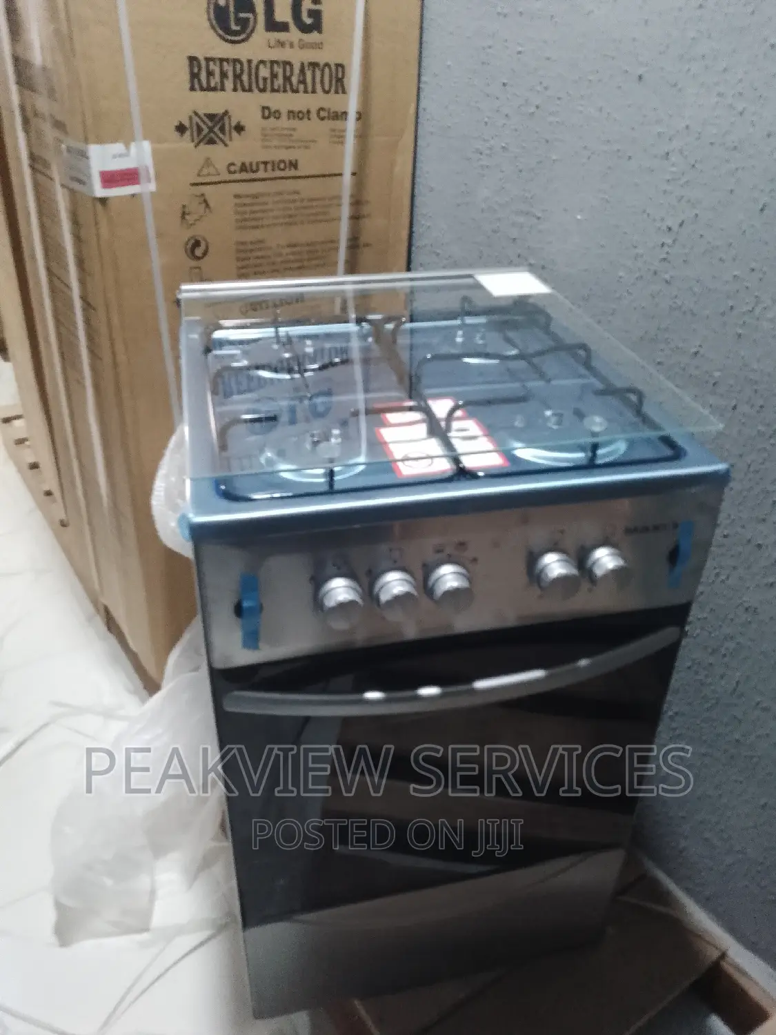 Quality 50*50 Maxi 4 Gas Burner With Oven