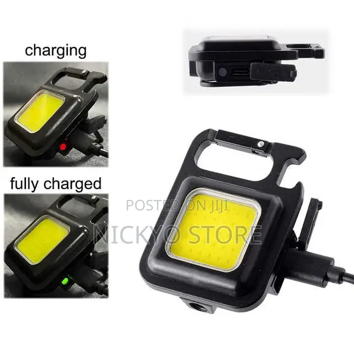 Mini Rechargeable Led Work Light With Carabiner Hook