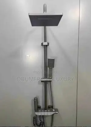 Luxury Black Shower Mixer With Temperature