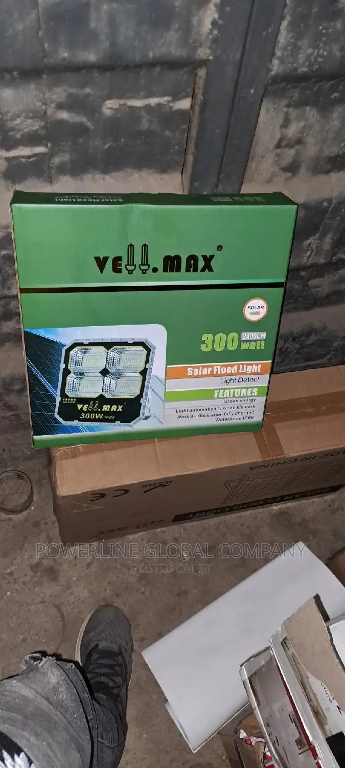 300w Solar Flood Light Very Bright With Separate Panel