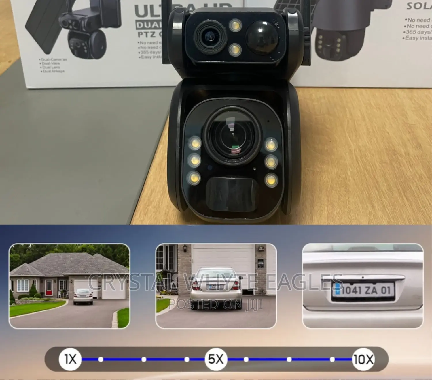 Dual Lens 10x Zoom 4g Solar PTZ Camera With Auto Tracking