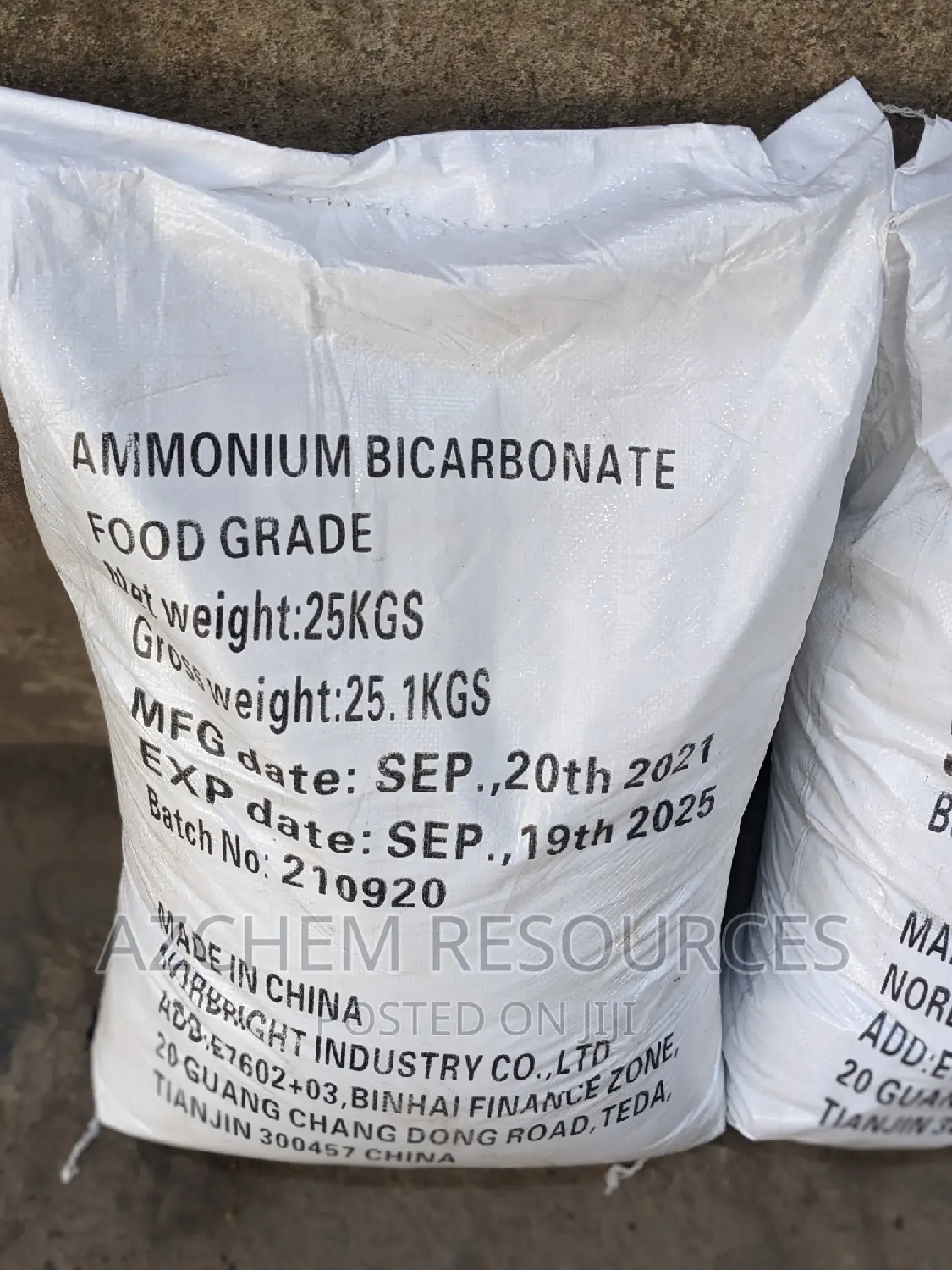 Amoniom Bicarbonate 25kg