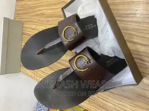 Original Gucci Leather Slipers