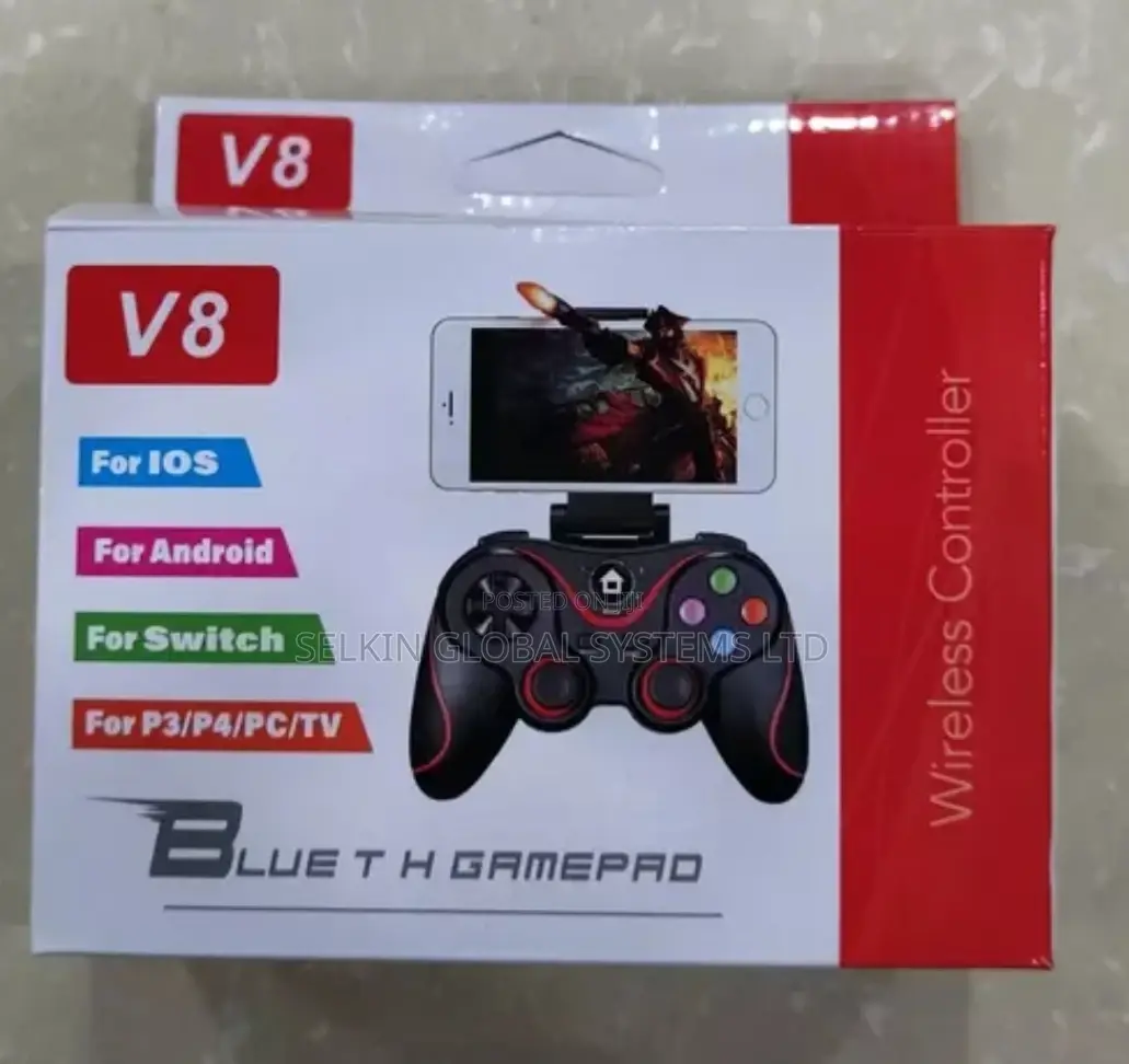 V8 Wireless Bluetooth Android Game Pad Controller