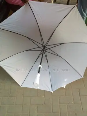 White Big Umbrella in Stocks