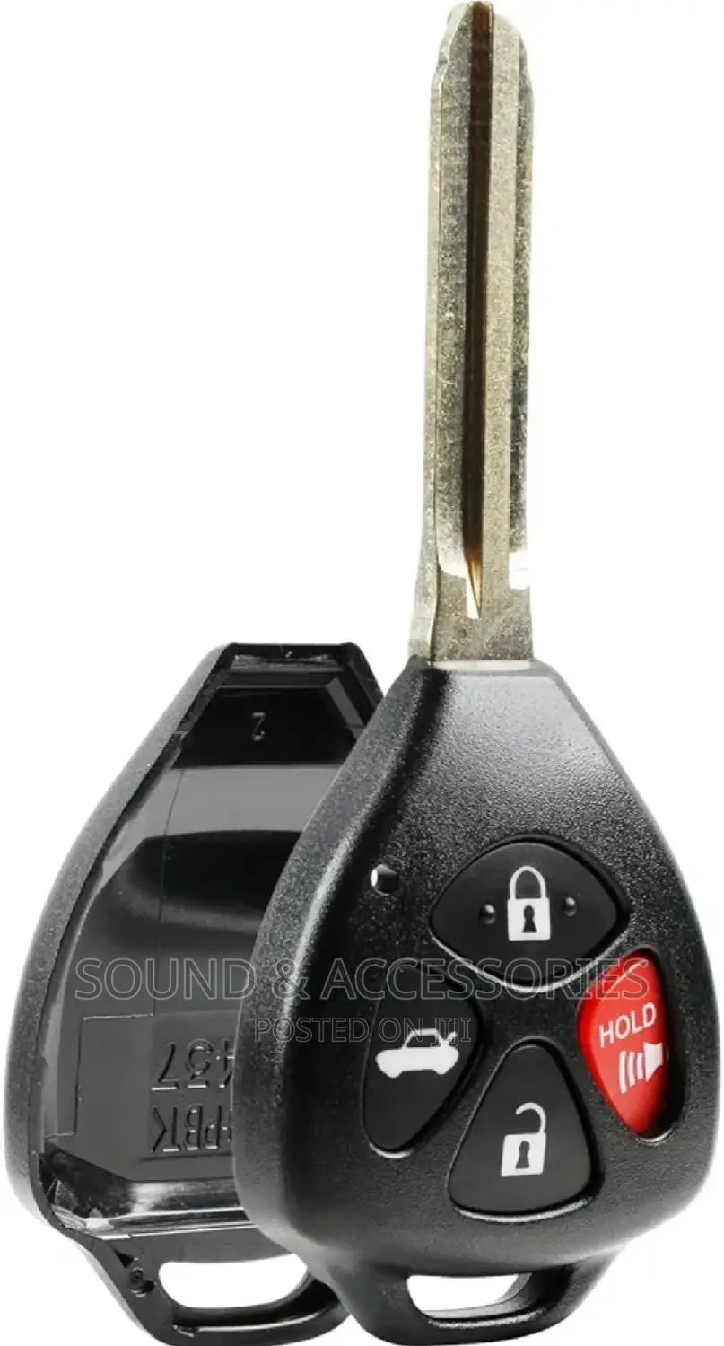 Toyota 3+1 Button Remote Key Replacement Shell Case (Blade)