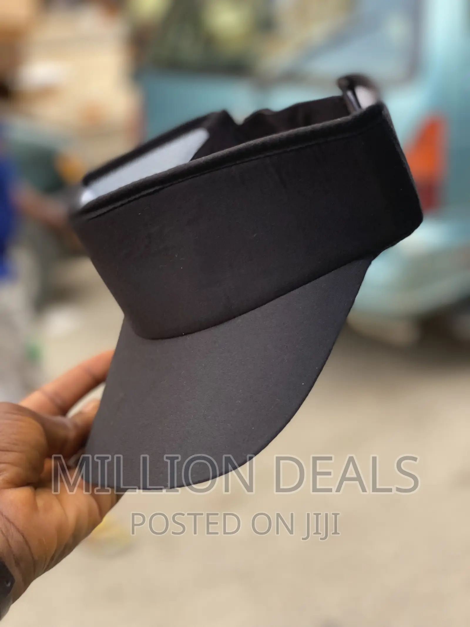 Stylish Black Unisex Visor Hat