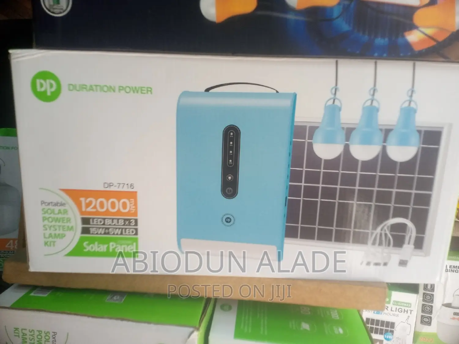 System Power Storage Solar Light Kits Dp-7716 - 12000mah