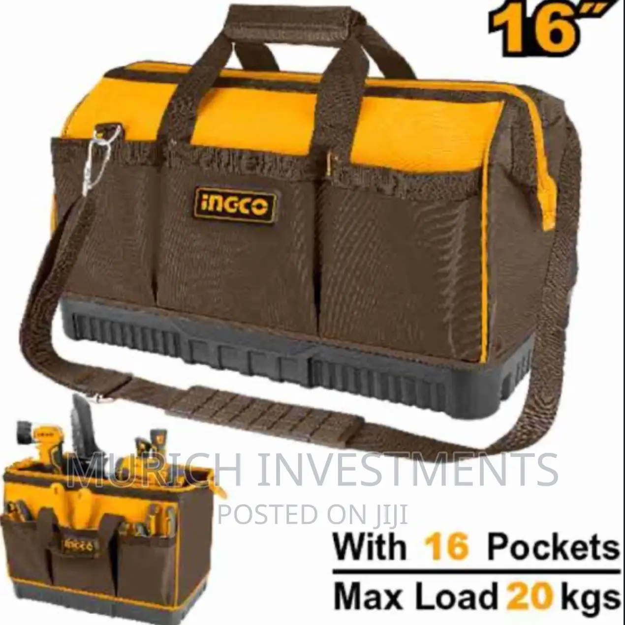 Ingco 16 Inch Tool Bag Htbg03