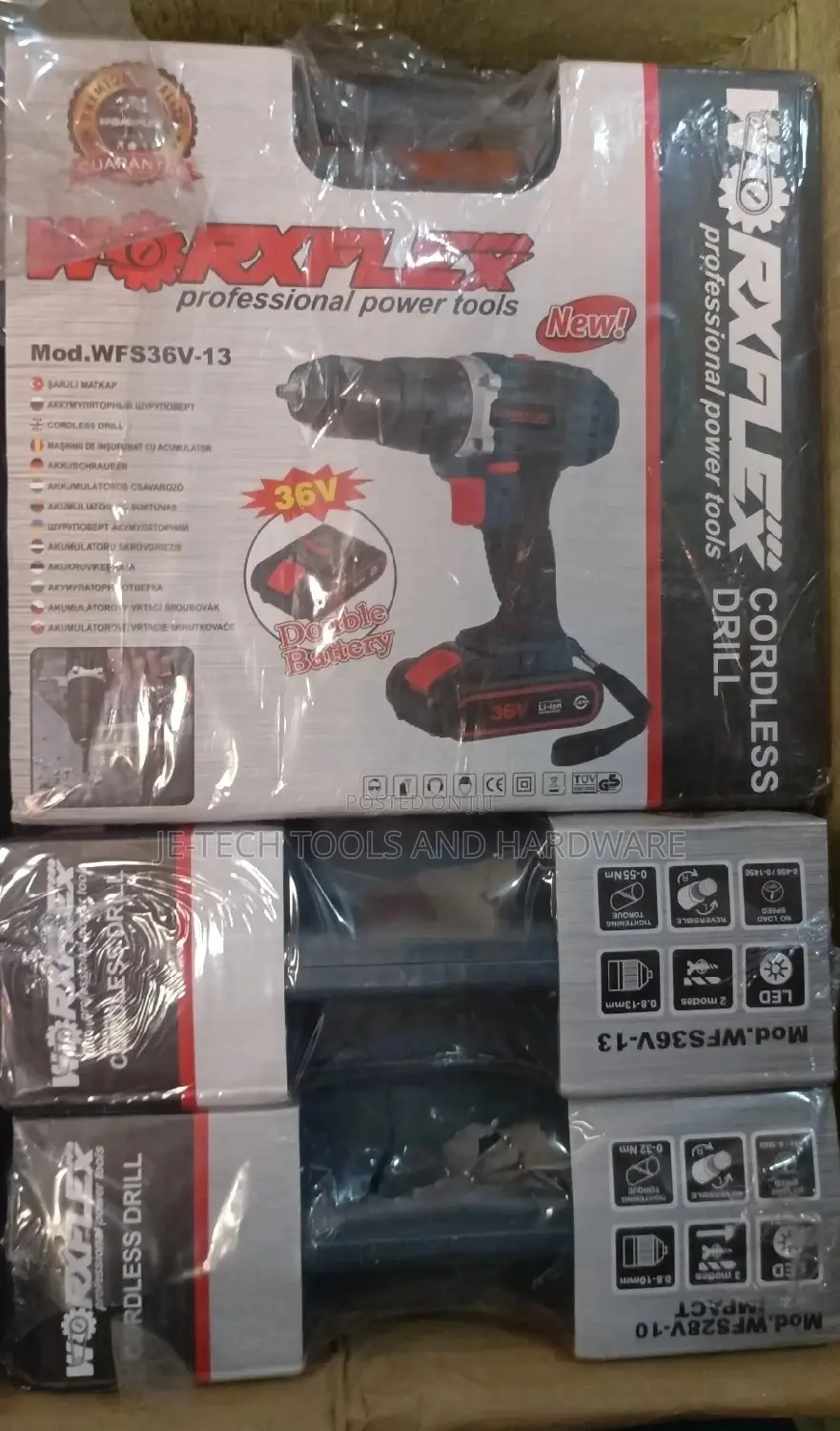 Work Flex Cordless Impact Drill - 36v
