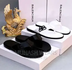 Quality Leather Balenciaga Slipers