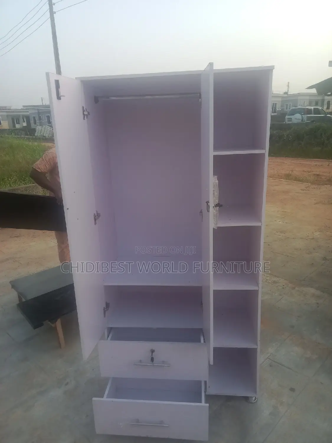 White 3ft Wardrobe