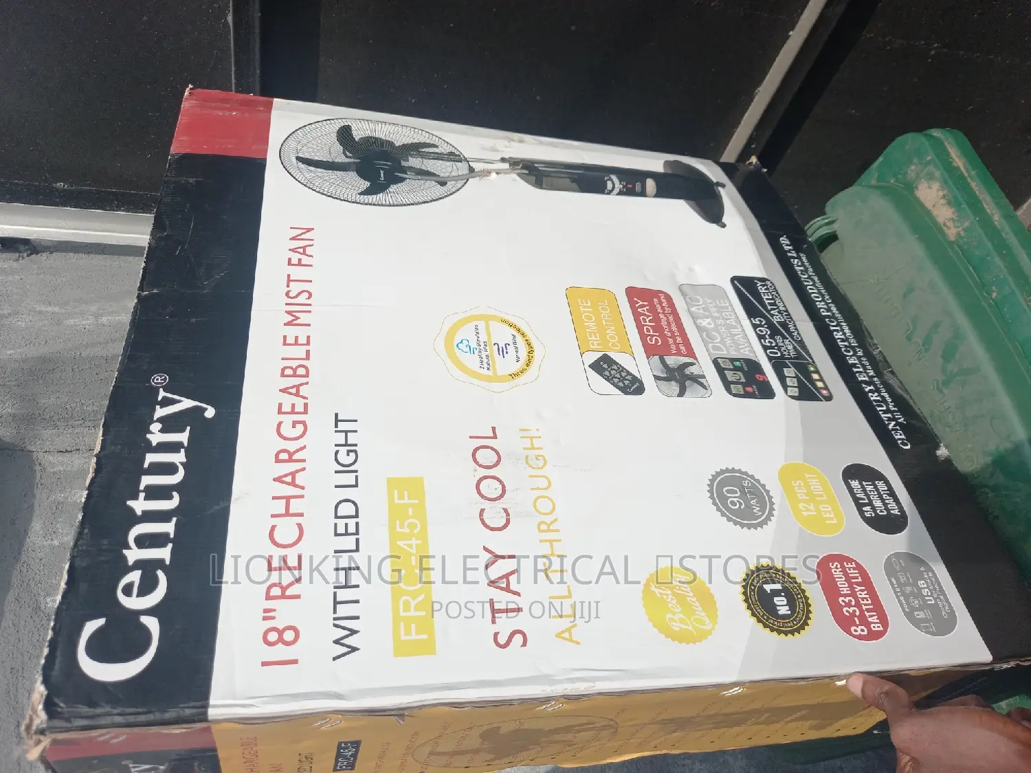 Century Rechargeable Mist Fan
