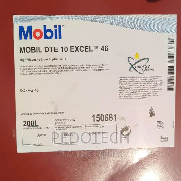 Mobil DTE 10 EXCEL 46 HVI Hydraulic Oil in Apapa Manufacturing