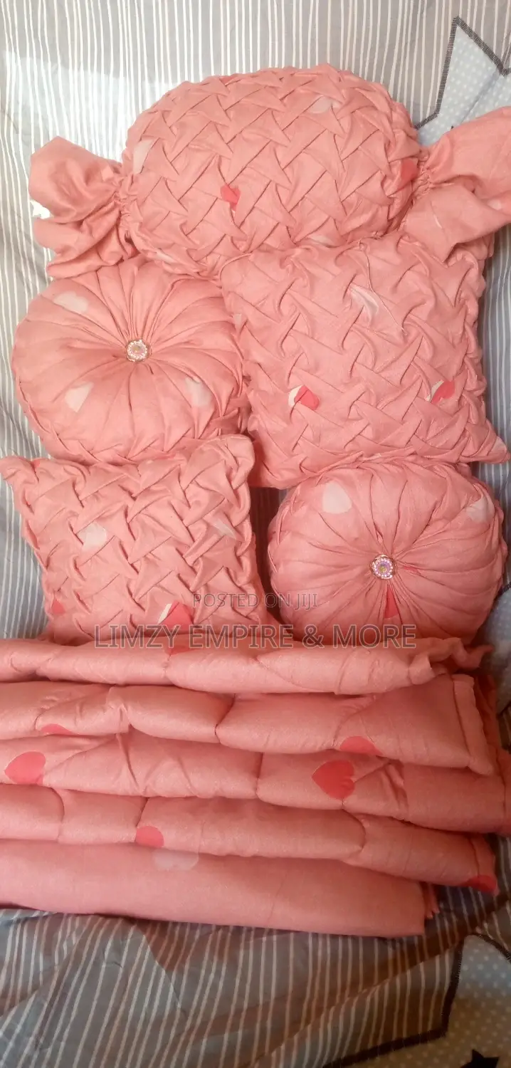 Bedsheet Plus Fancy Throw Pillows