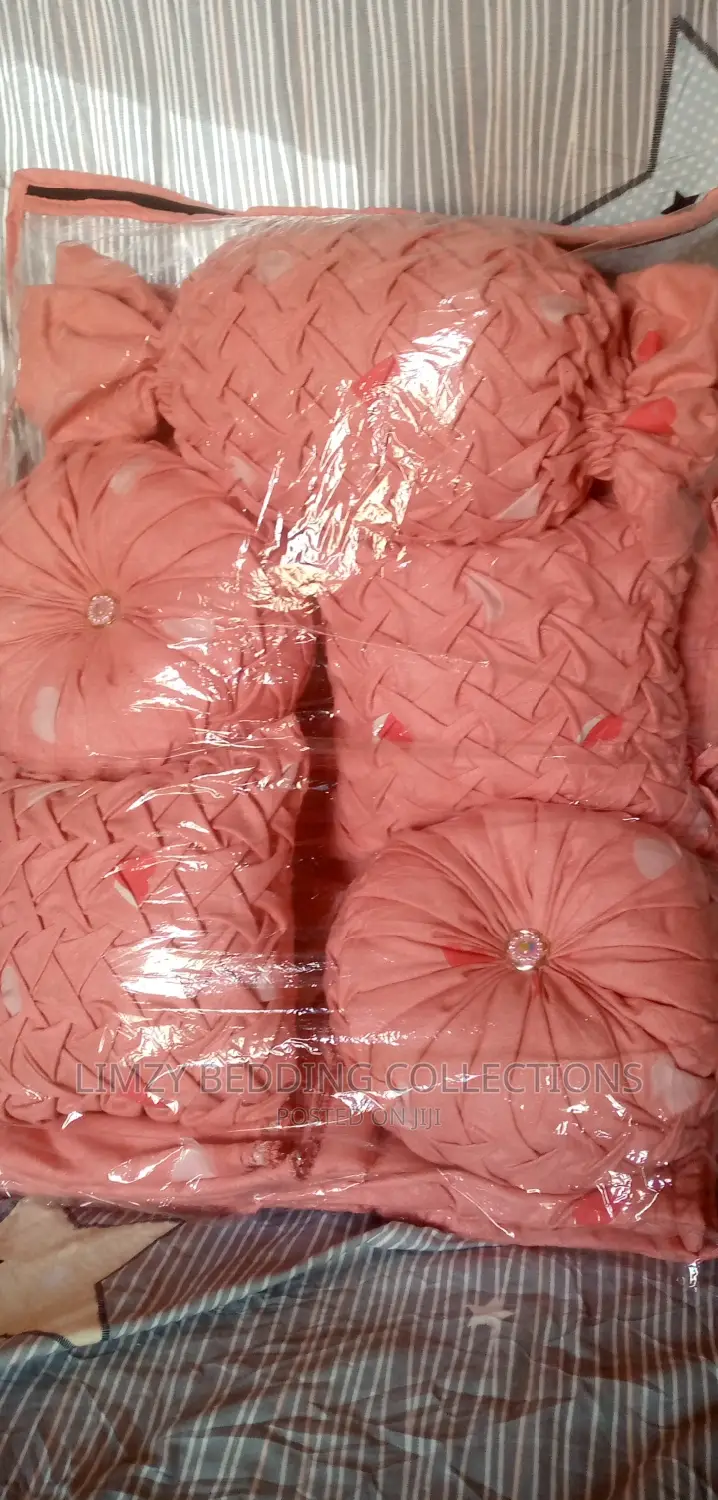 Bedsheet Plus Fancy Throw Pillows