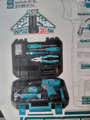 81 PCS Tools Set and Cordless Drill 12v